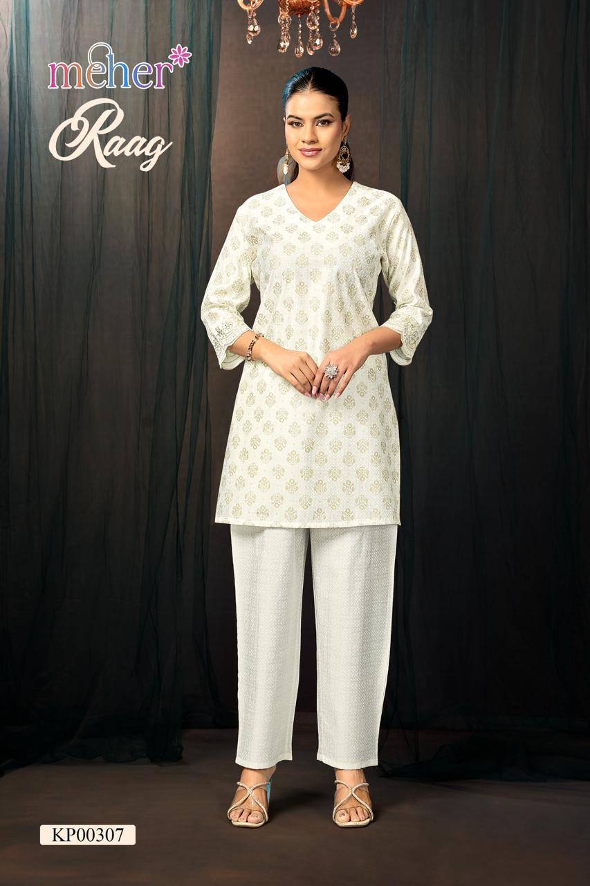 Raag By Fashid 304 To 309 Series Beautiful Festive Suits Colourful Premium Vetican Co-ord sets At Wholesale Price